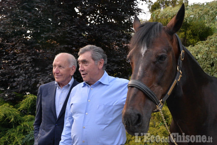 Giro d&#039;Italia, magica serata a Vigone per incontro Merckx - Varenne