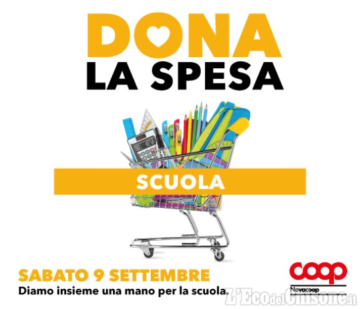 &quot;Dona la spesa per la scuola&quot;, iniziativa di Nova Coop per le famiglie in difficoltà