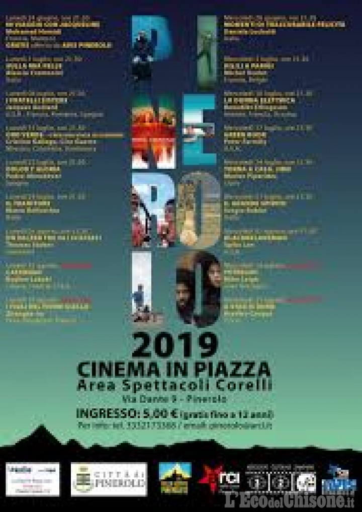 Pinerolo, gli appuntamenti del Cinema in piazza