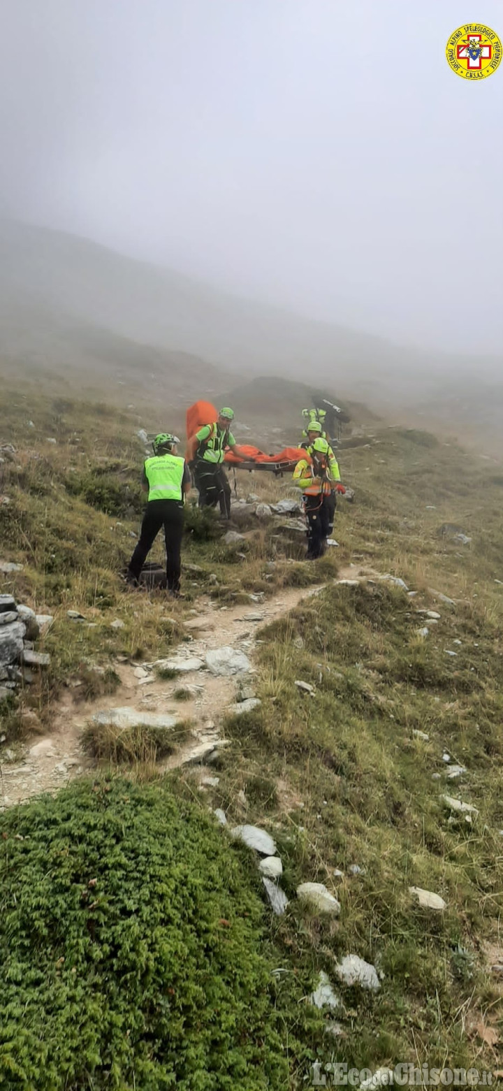 84enne ferito sul monte Orsiera, l’intervento di Soccorso alpino e 118
