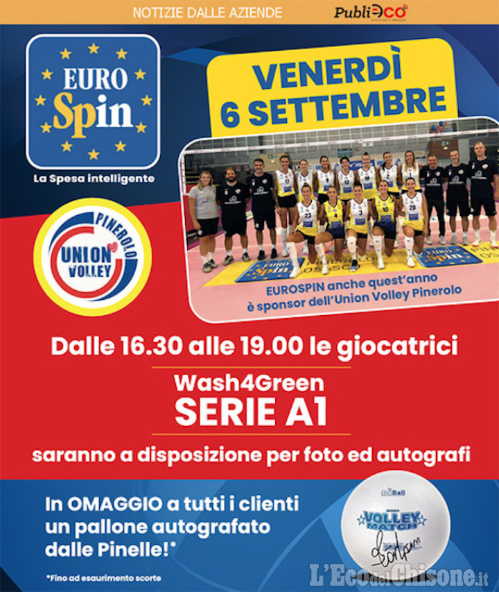 Pallavolo, le giocatrici di Serie A si presentano all'Europsin di Pinerolo