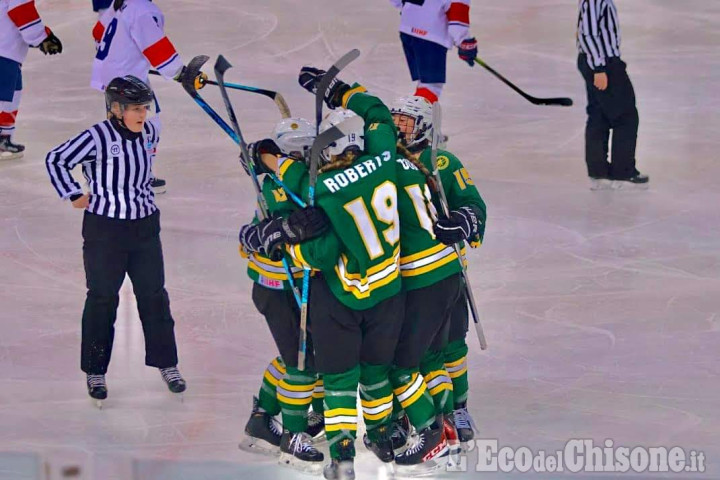 Hockey ghiaccio, amichevole femminile Piemont Rebelles- Australia under 18