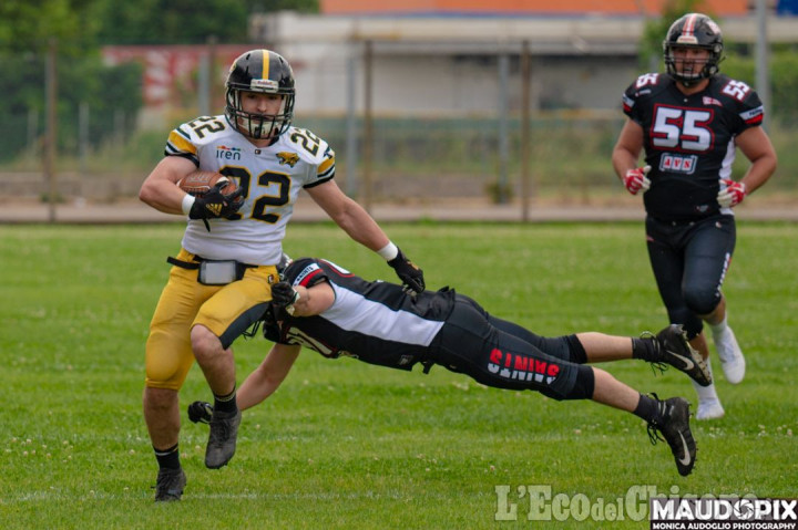 Football americano: Giaguari Torino sconfitti a Padova 21-17