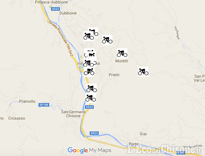 Giro d&#039;Italia 2016, passaggio a Villar Perosa: mappa del percorso e modifiche al traffico