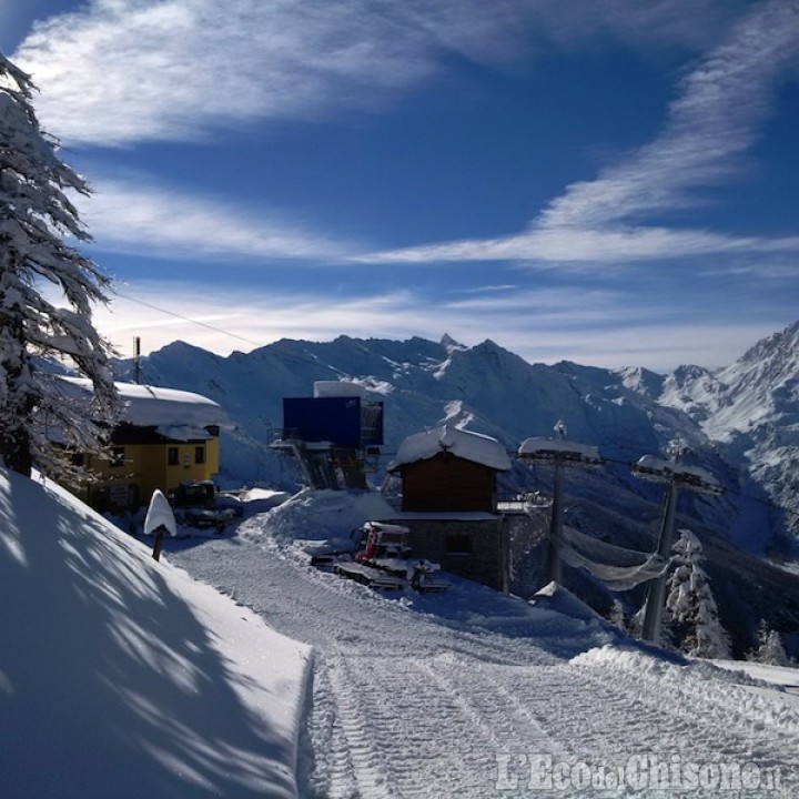  Prali: la strada torna agibile e sabato 3 e domenica 4 aprono gli impianti di sci