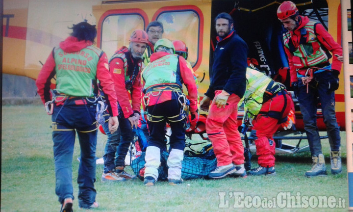 È di Villafranca l&#039;uomo caduto in un dirupo a Bobbio Pellice