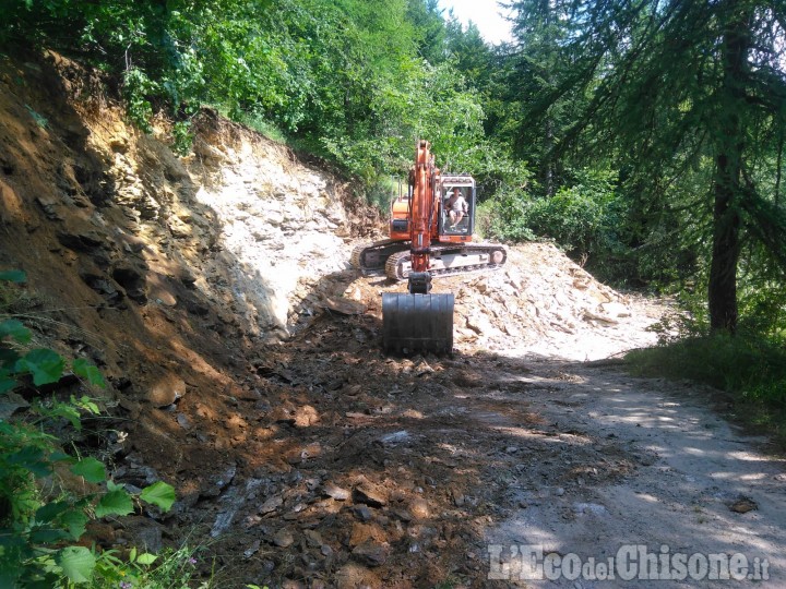 Val Germanasca: partono i cantieri sulla strada del Colletto delle Fontane e al paravalanghe