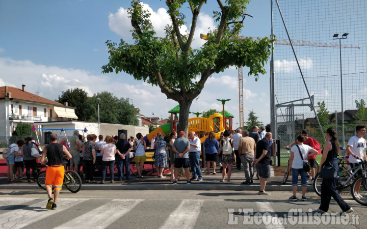 Vinovo: inaugurato il nuovo parco giochi di Tetti Rosa