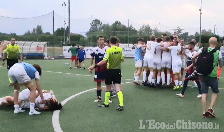 Calcio, grande festea a Vinovo: Chisola promosso in serie D