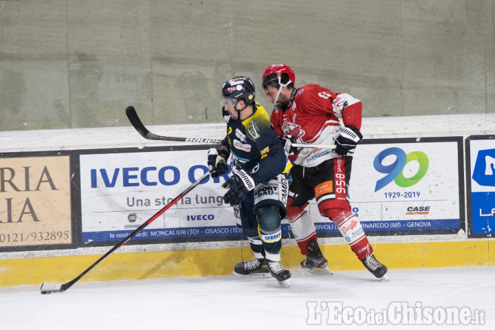 Hockey ghiaccio, Ihl: in Valpellice Appiano affonda i colpi ed è 0-3 ai danni della Bulldogs 