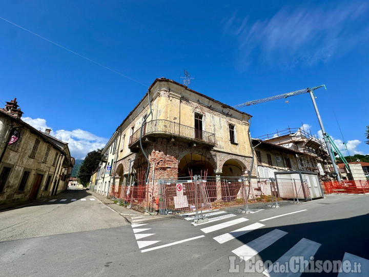 Pinerolo: domani, lunedì 19, partono i cantieri all'ex municipio di Abbadia 