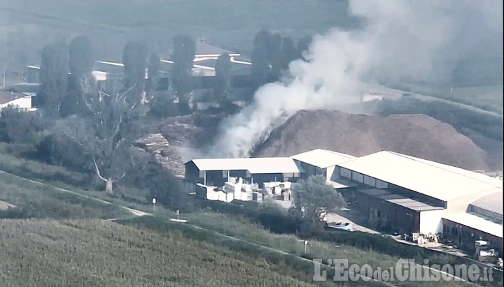 Vinovo: incendio in un’azienda di Via Candiolo