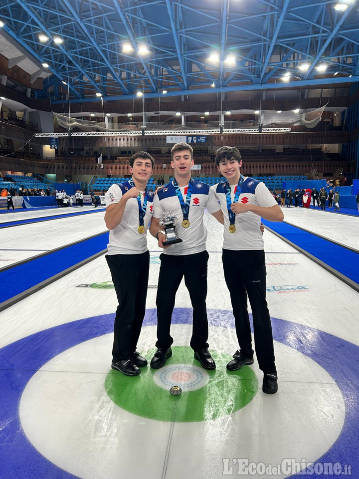 Curling, storico titolo dell'Italia ai mondiali junior con i fratelli Gilli e Vigliani