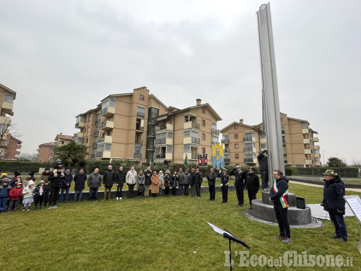 Rivalta: a Pasta inaugurato "Giardino 45" con il Monumento della Liberazione