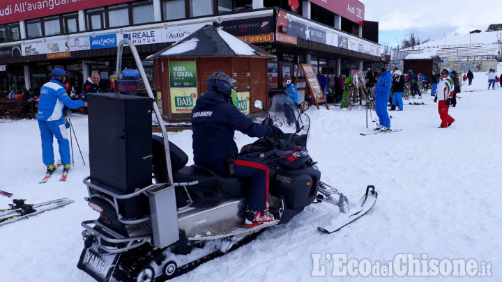 Sestriere: carabinieri in azione sulle piste da sci