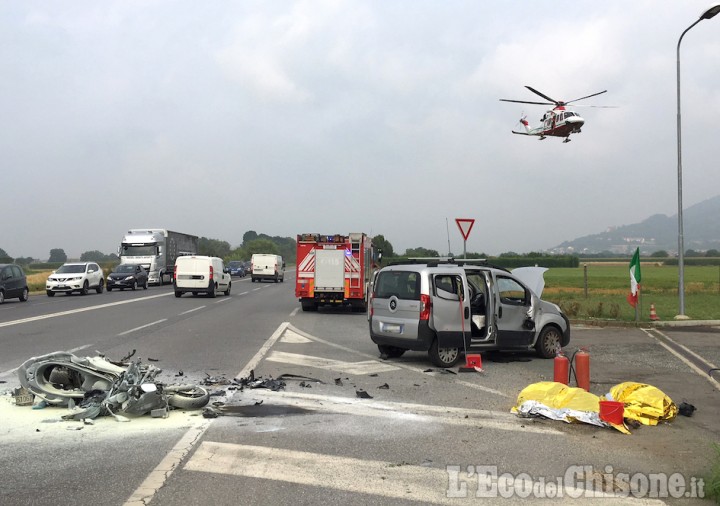 Piossasco: terribile schianto sulla Sp6, muore motociclista 58enne