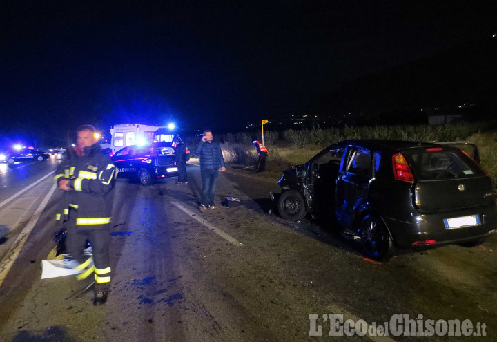 Piossasco: schianto fra due auto, un morto sulla Provinciale 6