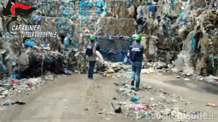 Cumiana: i carabinieri del Noe sequestrano quattro capannoni e 6500 tonnellate di rifiuti plastici