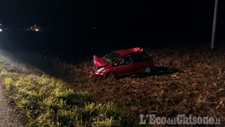 Barge: esce di strada e finisce nella scarpata, ferito 55enne di Bricherasio