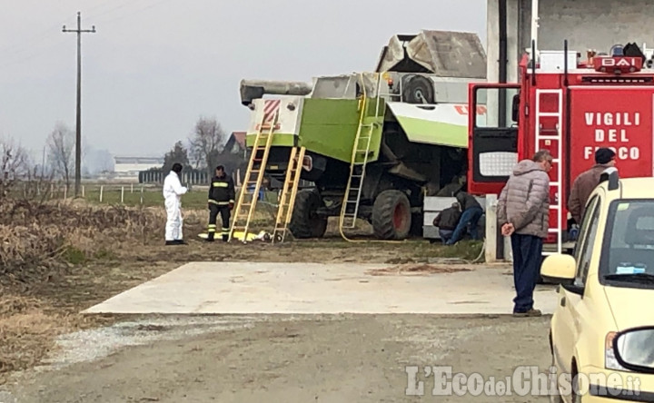 Lutto cittadino a Virle e Pancalieri per i funerali dell'agricoltore morto nella mietitrebbia