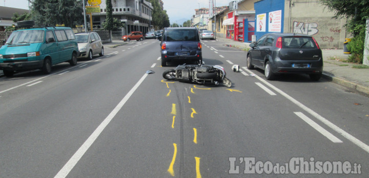 Nichelino: minorenne causa incidente in moto