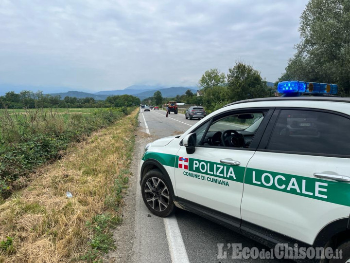 Incidente a Cumiana: quattro feriti, tre auto coinvolte