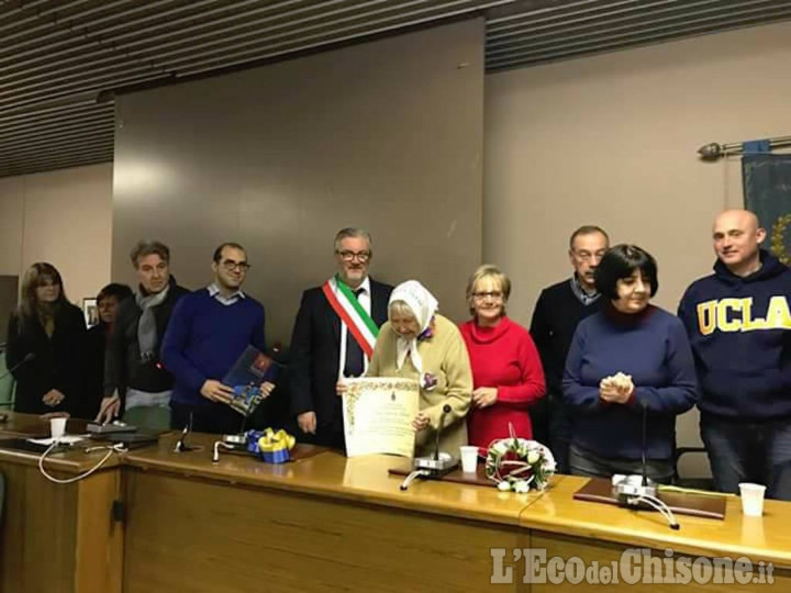 Giaveno: Vera Vigevani Jarach cittadina onoraria di Giaveno