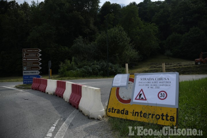 Inverso Pinasca: Strada provinciale 166 chiusa fino a venerdì 13 luglio