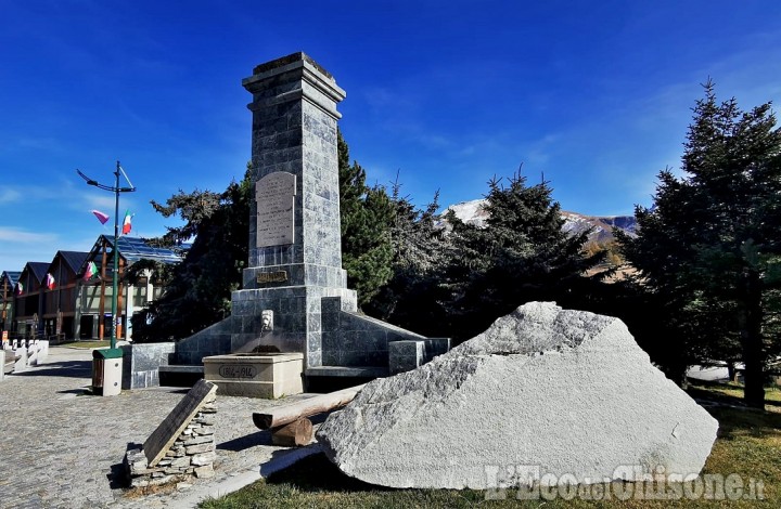 Sestriere: il monumento al Campionissimo Fausto Coppi svelato poco prima del passaggio del Giro d'Italia