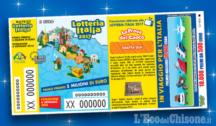 Lotteria Italia: un milione di euro vinto a Pinerolo