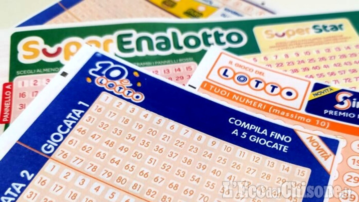 Lotto: Pinerolo e Orbassano baciati dalla fortuna, vinti 120mila e 50mila euro