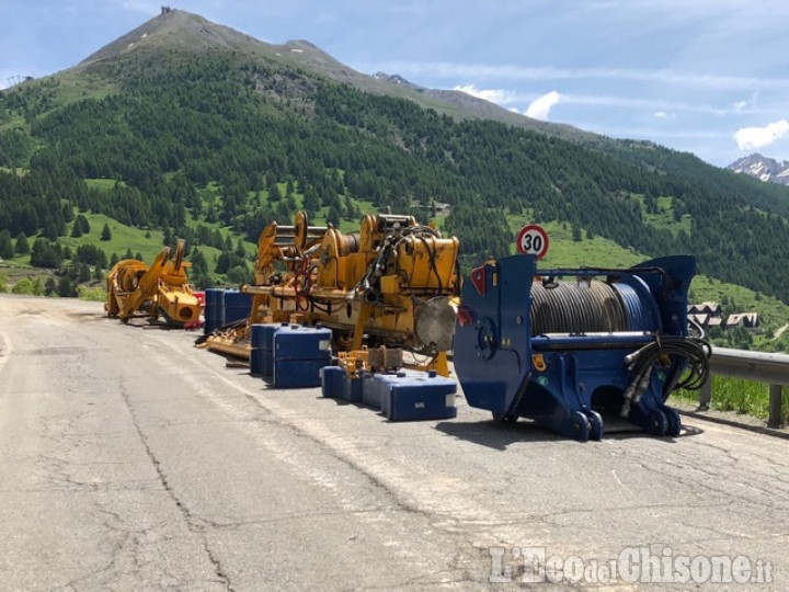 Sestriere, Frana di Champlas du col: lavori in profondità per riaprire domenica 8