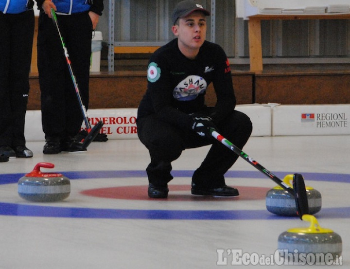 Curling, Sporting Pinerolo brillante a Cortina nel doppio misto, con Zappone - Onnis