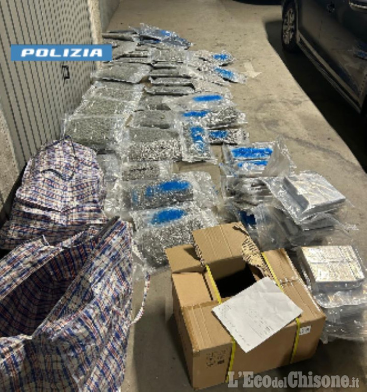 Oltre 110 chili di droga in un garage di Orbassano, spacciatore arrestato dalla Squadra Mobile