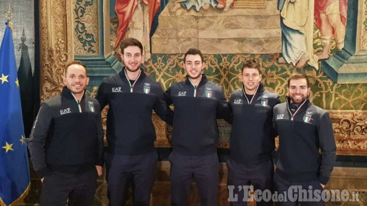 Olimpiadi di Pechino, gli alfieri del curling con Gonin alla cerimonia in Quirinale