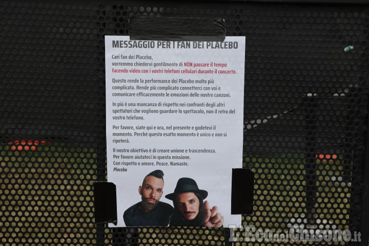 Placebo: l'attacco alla premier dal palco del Sonic Park Stupinigi