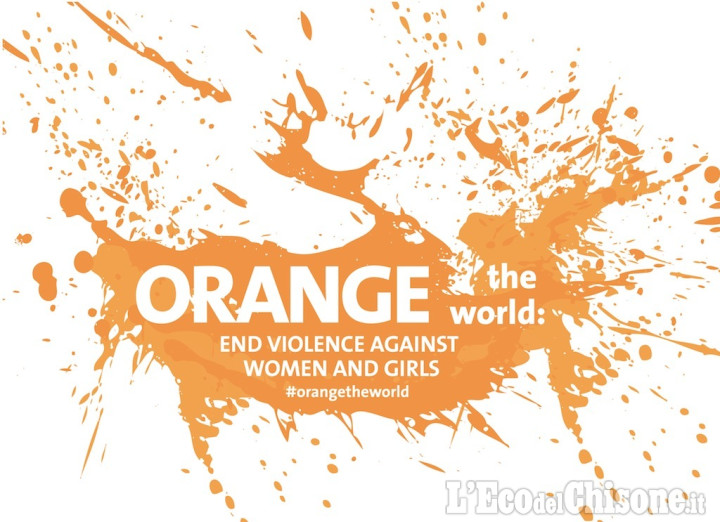 Pinerolo si colora d&#039;arancio per dire no alla violenza contro le donne