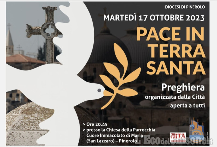 Pinerolo: martedì 17 preghiera della città per la Pace