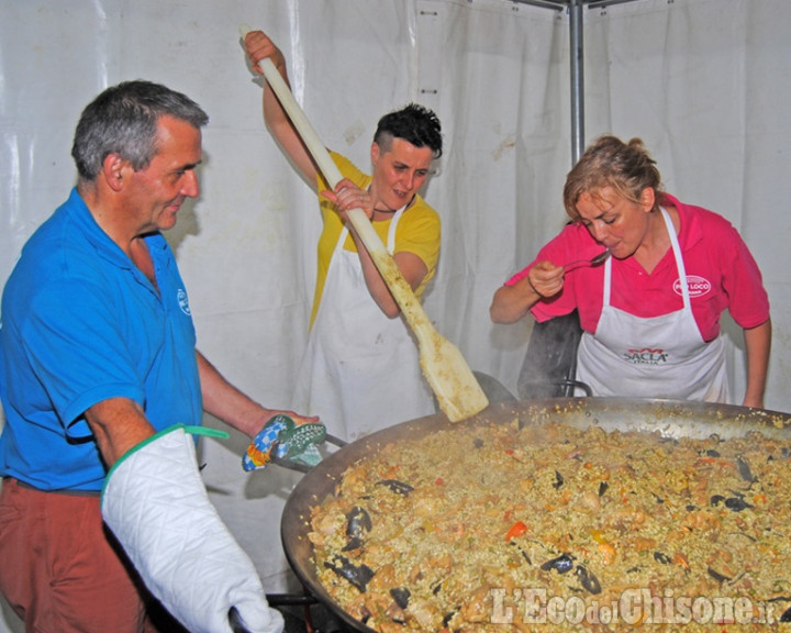 Bricherasio: festeggiamenti Croce Verde, si inizia con la paella