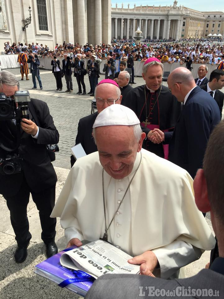 I sindaci da Papa Francesco, incontro in piazza San Pietro con &quot;L&#039;Eco&quot;