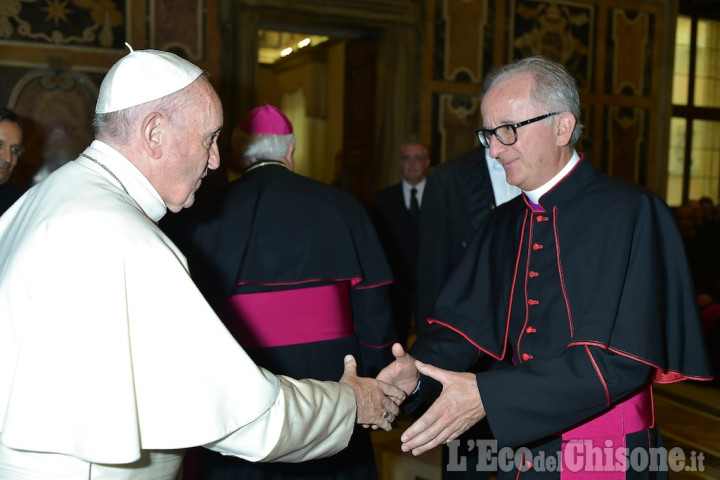 Il futuro vescovo di Pinerolo incontra papa Francesco