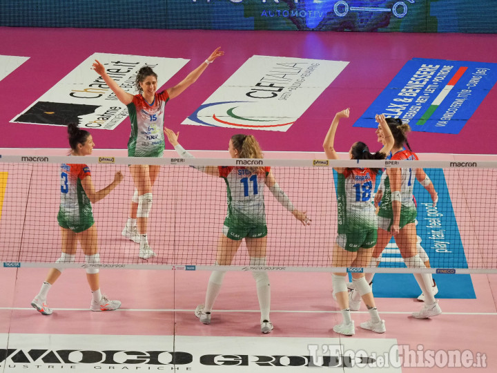 Volley A1 femminile, Wash4green Pinerolo corsara: 3-1 a Bergamo passo fondamentale per il playoff