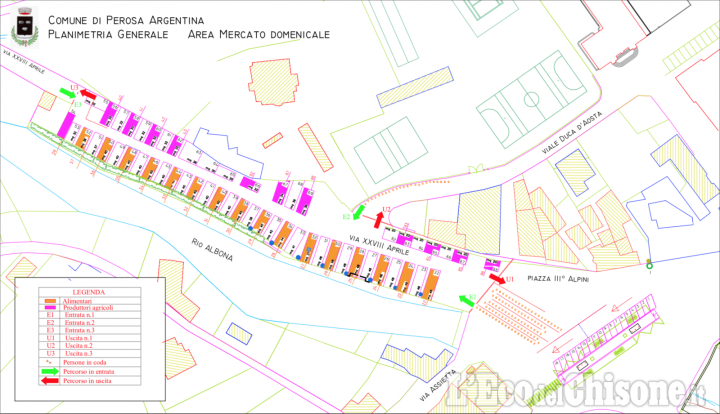 Perosa Argentina: domenica 17 riapre il mercato domenicale