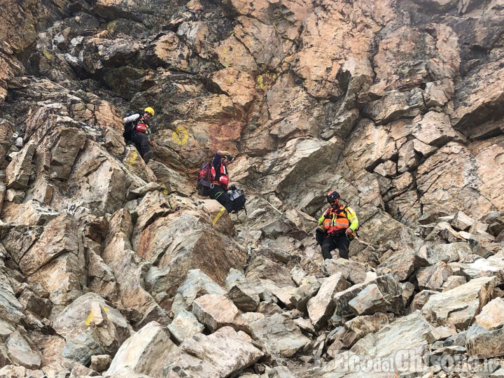 Crissolo: precipita sul Monviso, morto alpinista lungo la via della Lepre