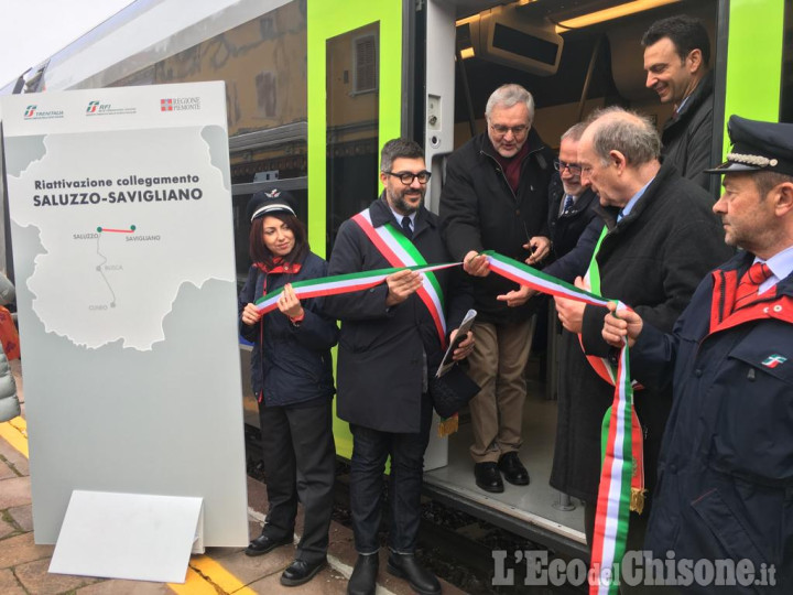 Treno Savigliano - Saluzzo, linea riaperta con il viaggio inaugurale