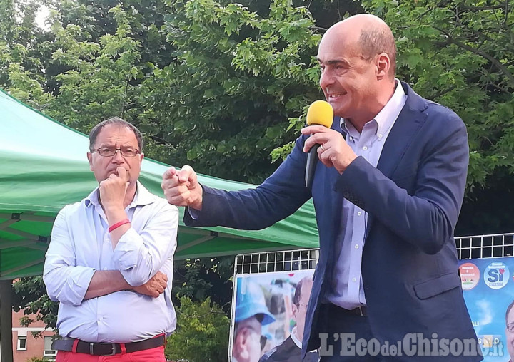 Zingaretti a Piossasco per sostenere Pasquale Giuliano al ballottaggio