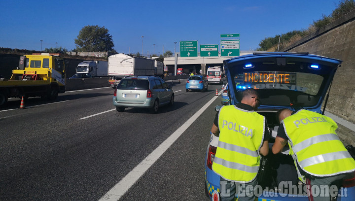 Orbassano: due incidenti in tangenziale sud, code e disagi tra Sito e Drosso