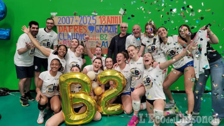 Volley femminile, grande festa della neonata Monviso: promozione in B2