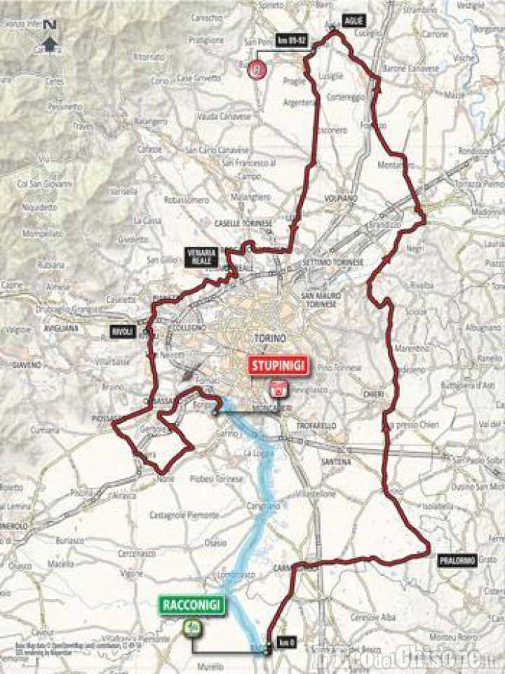 Gran Piemonte di ciclismo professionisti, arrivo a Stupinigi: appello ai velocisti