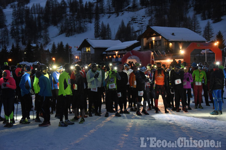 Pragelato Snow Run sotto le stelle: Bortolas domina la seconda edizione